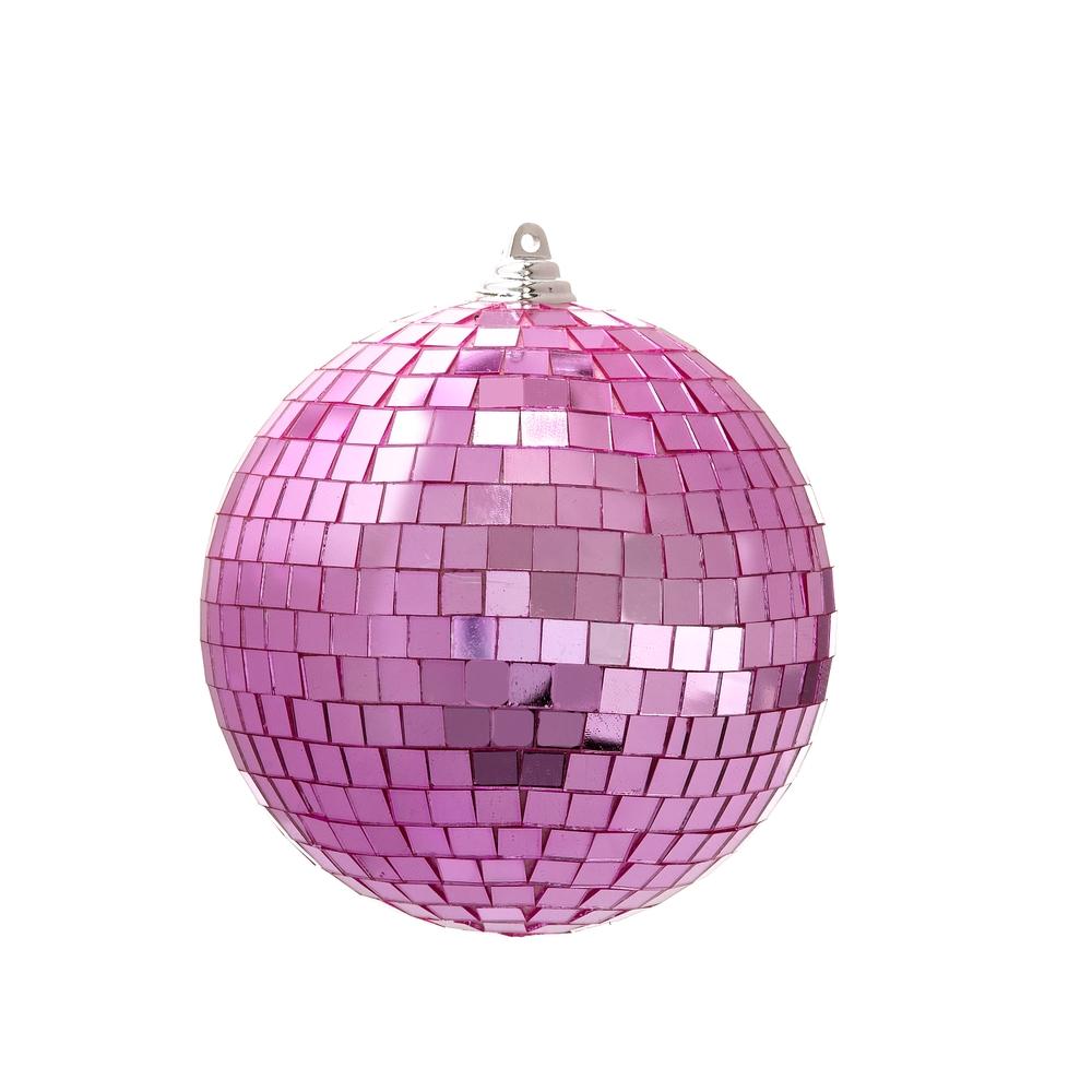 RAZ Imports *SB* 6" Pink Disco Ball Ornament