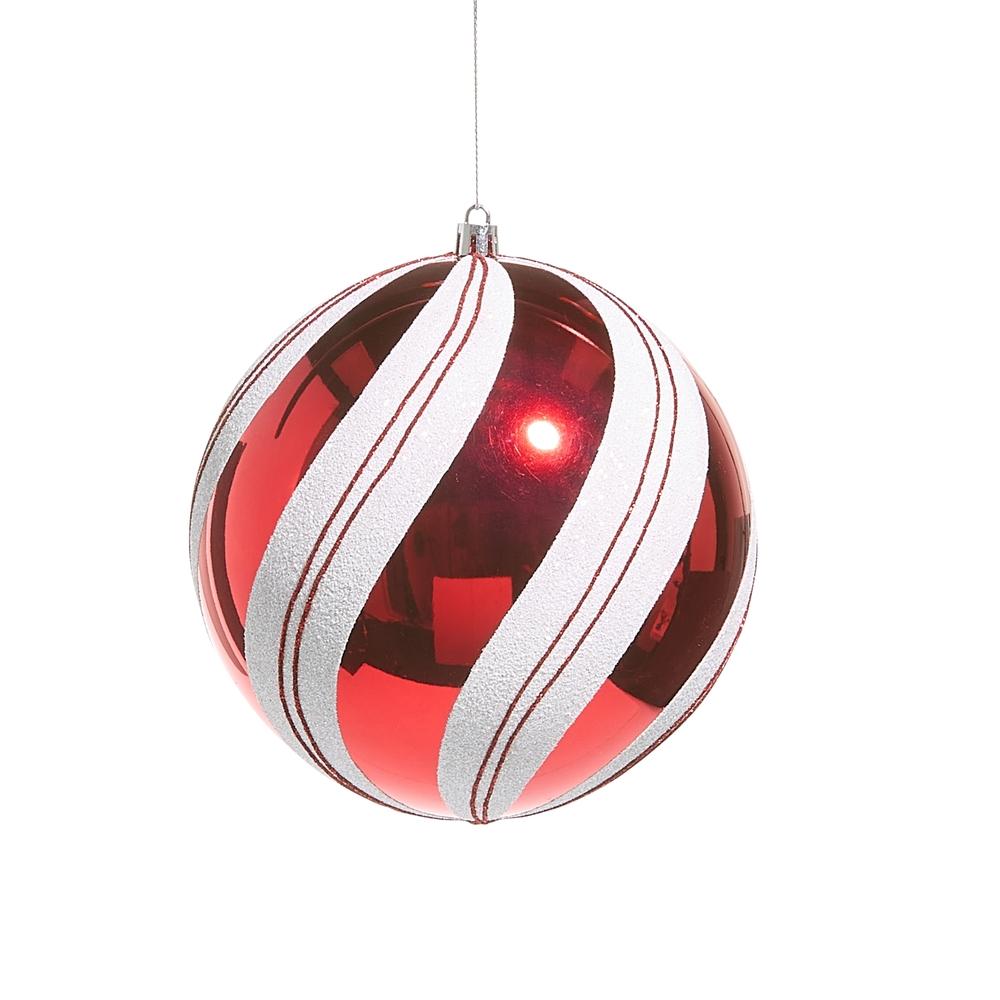 RAZ Imports *SB* 6" Red Stripe Ornament