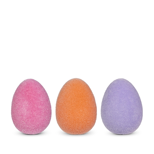 RAZ Imports *SB* 6" Sherbet Flocked Egg