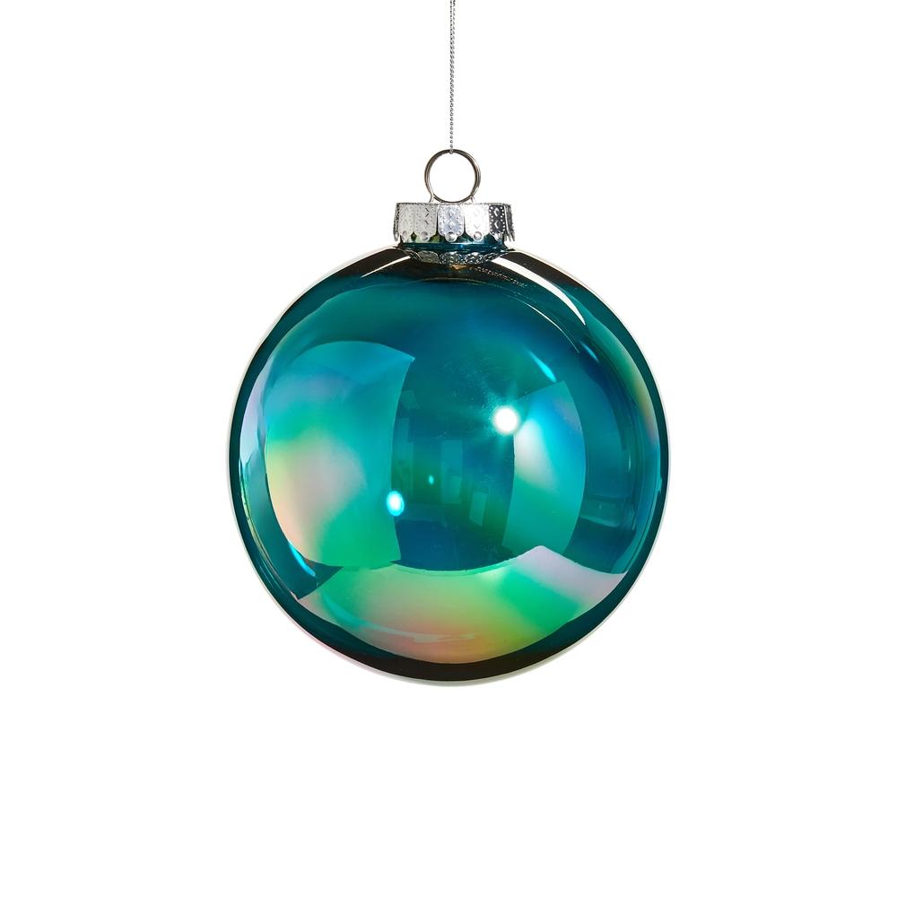 RAZ Imports *SB* 6" Teal Seamless Iridescent Ball