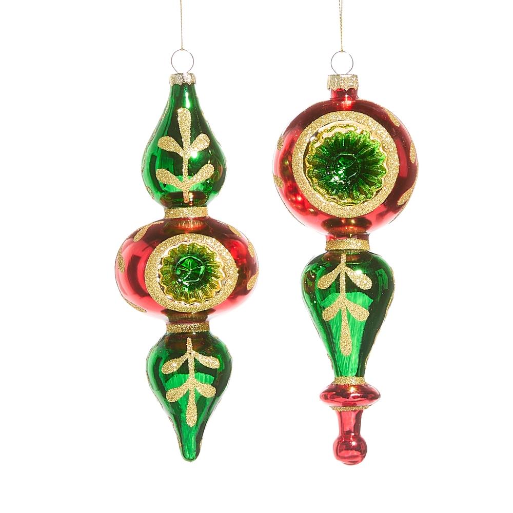 RAZ Imports *SB* 7.25" Multicolor Finial Ornament