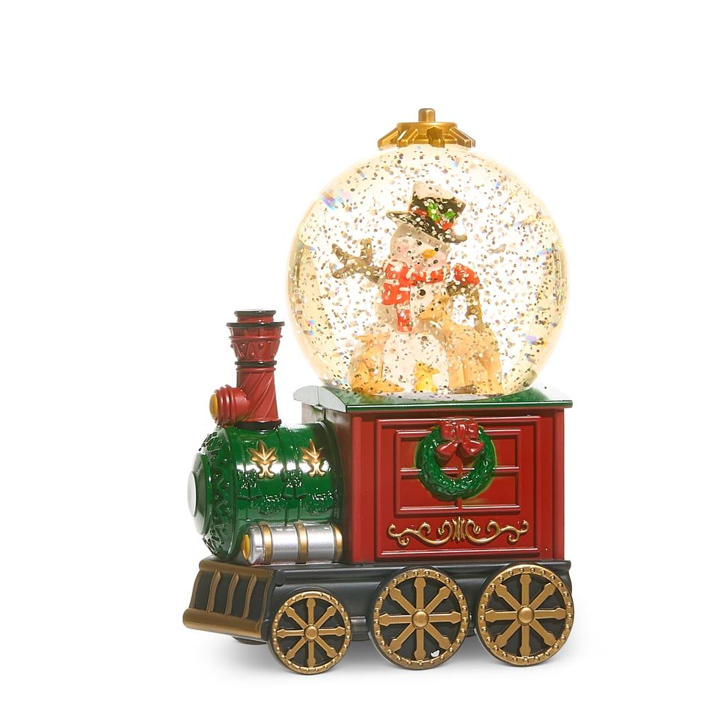 RAZ Imports *SB* 7.5" Snowman Train Water Globe