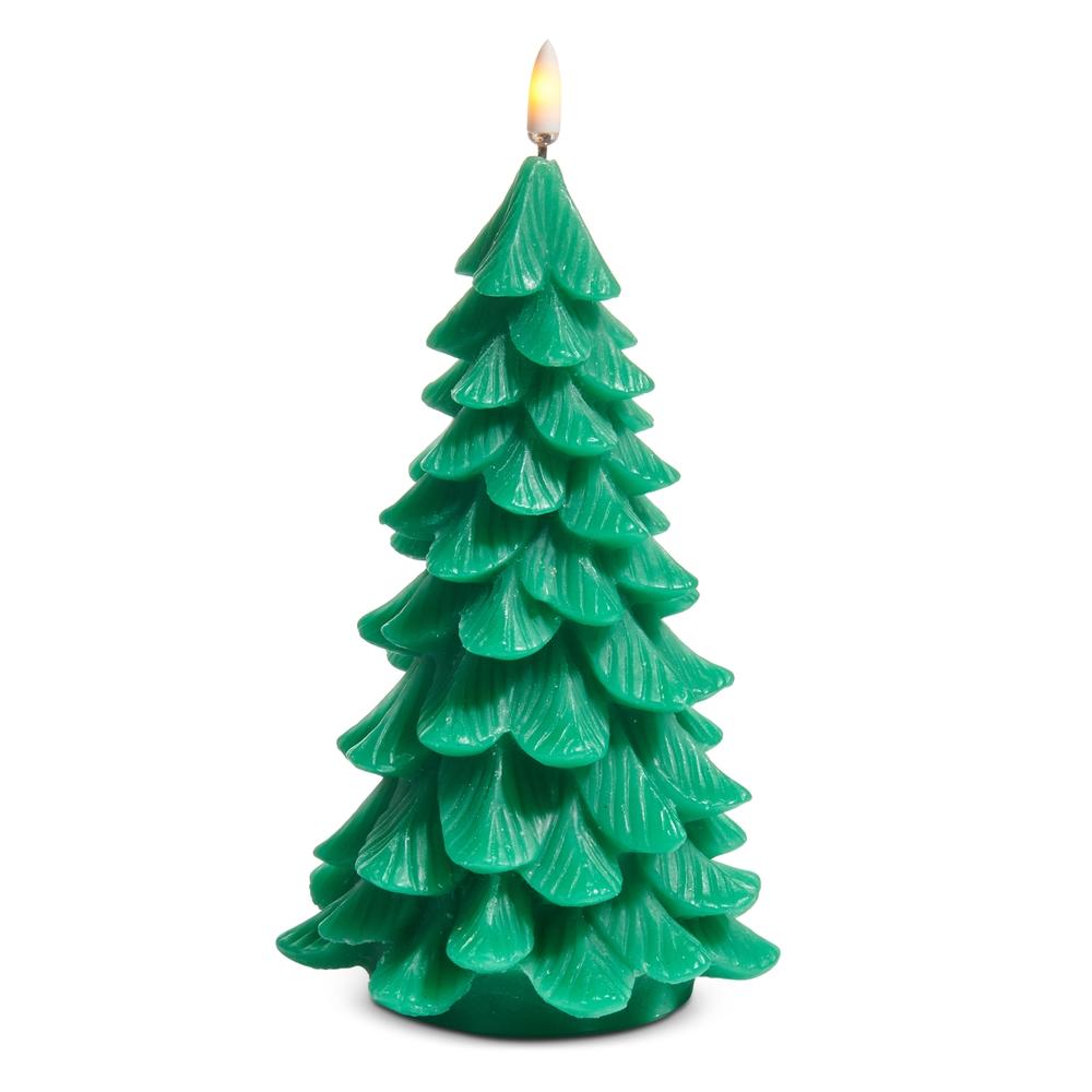 RAZ Imports *SB* 7.75" Green Tree Candle