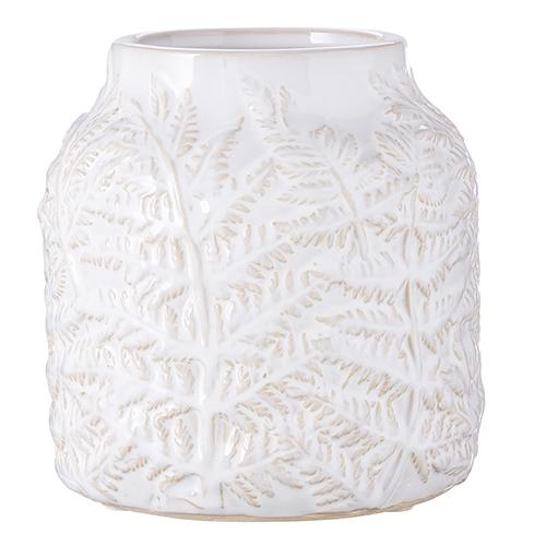 RAZ Imports *SB* 7" Leaf Embossed Vase