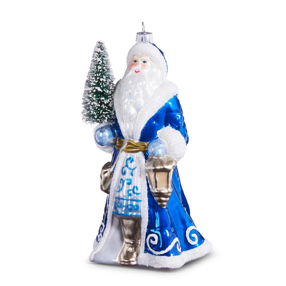 RAZ Imports *SB* 7" Santa with Tree Ornament
