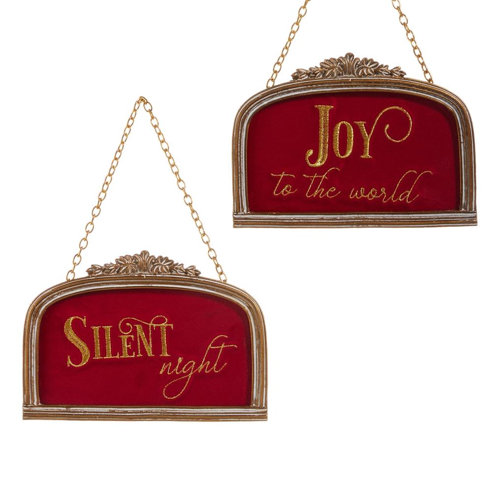 RAZ Imports *SB* 7" Velvet Arch Ornament