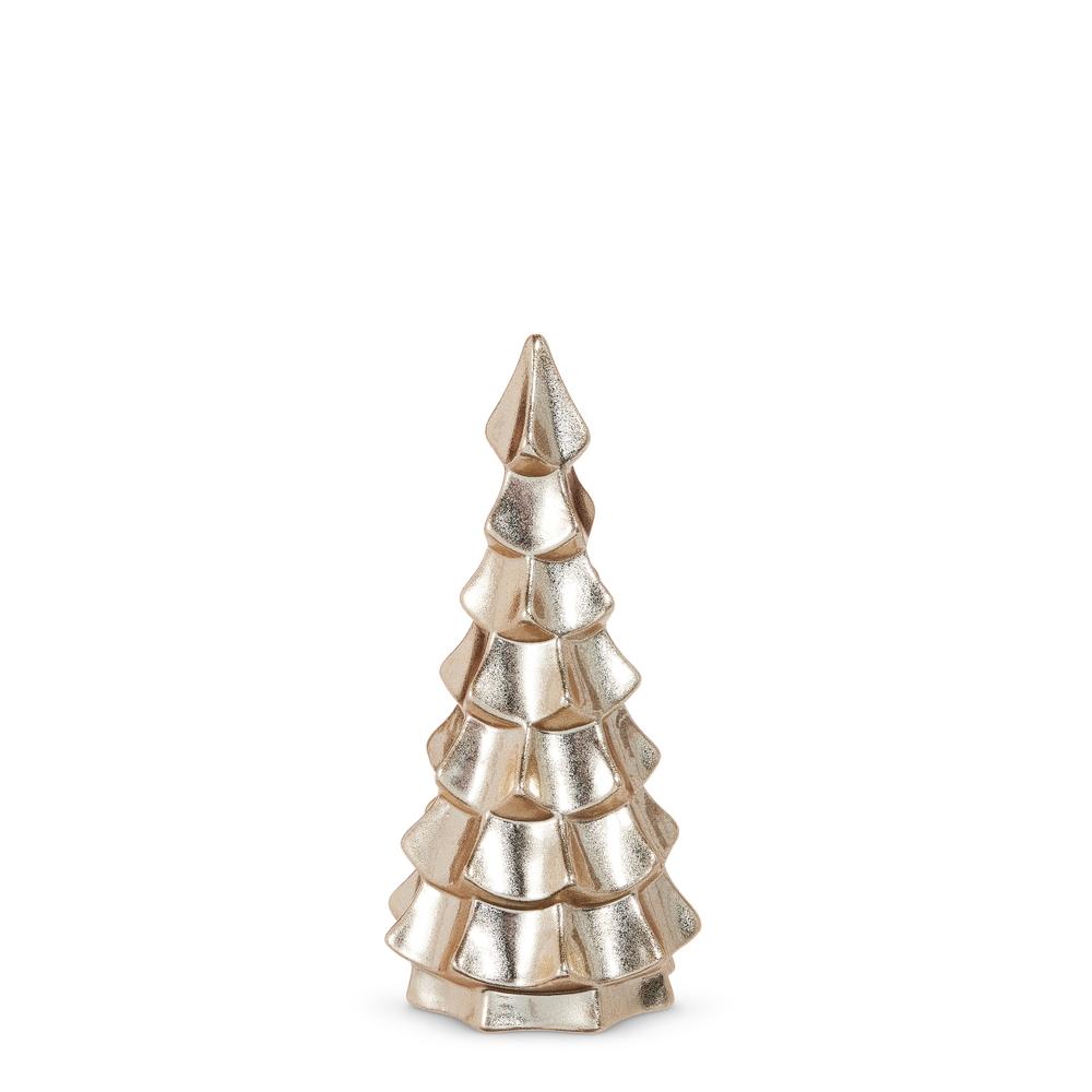 RAZ Imports *SB* 8.25" Metallic Glazed Ribbon Tree