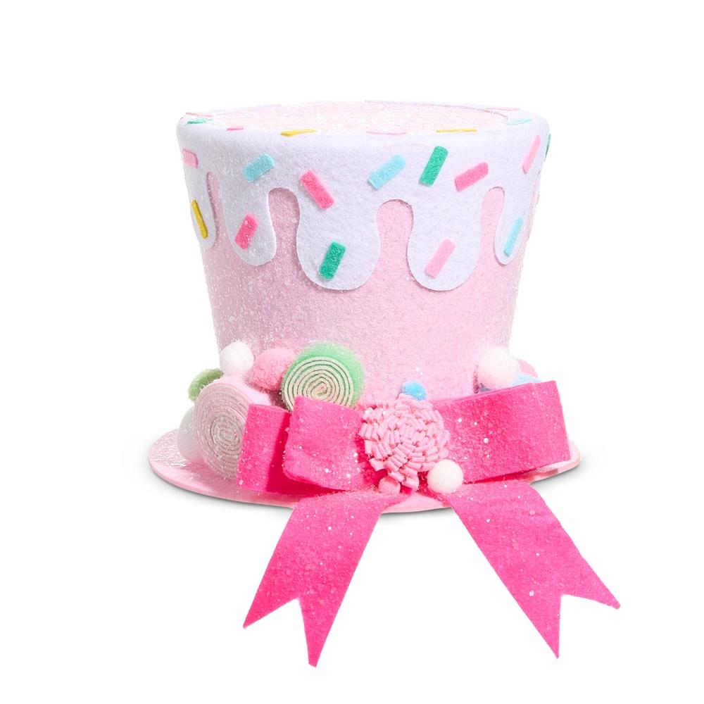 RAZ Imports *SB* 8.5" Pink Sprinkles Top Hat