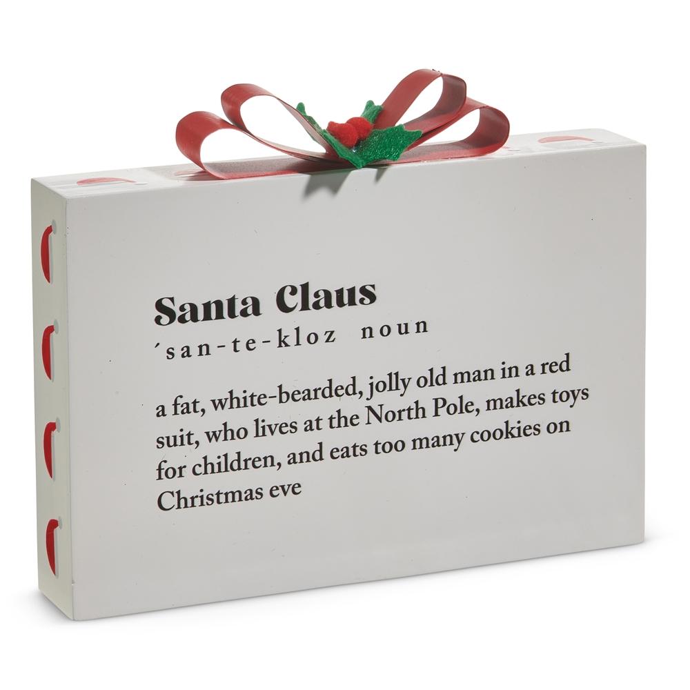RAZ Imports *SB* 8.75" Santa Definition Block