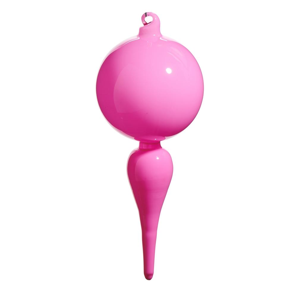 RAZ Imports *SB* 8" Bright Pink Finial Ornament