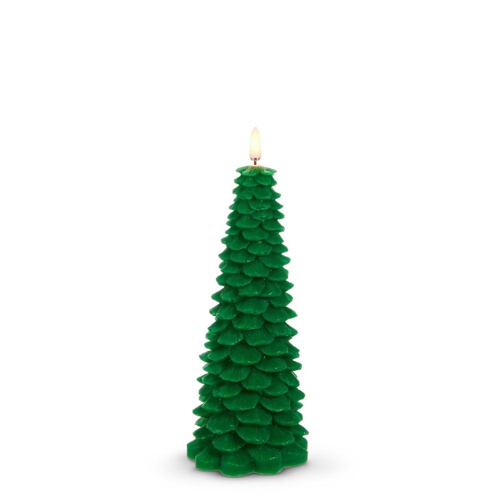 RAZ Imports *SB* 8" Green Tree Candle