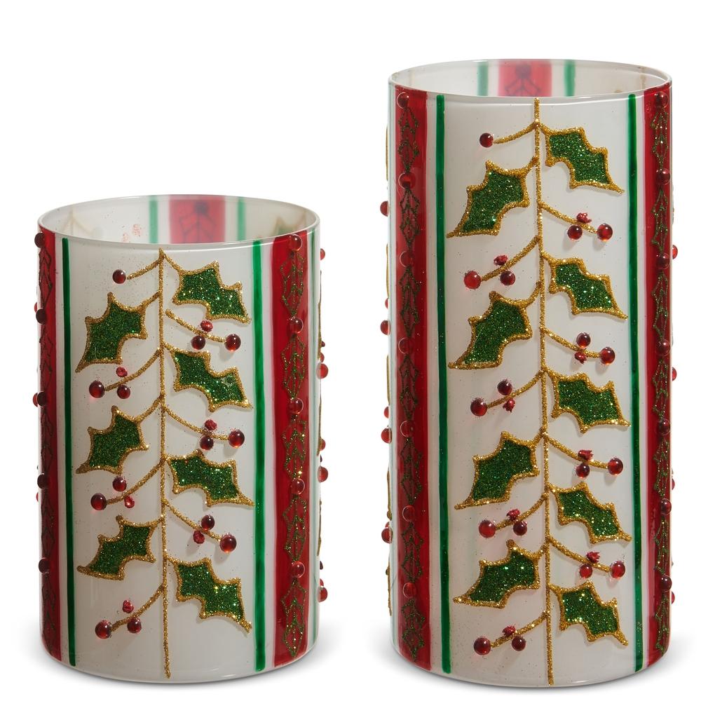 RAZ Imports *SB* 8" Holly Berry Containers