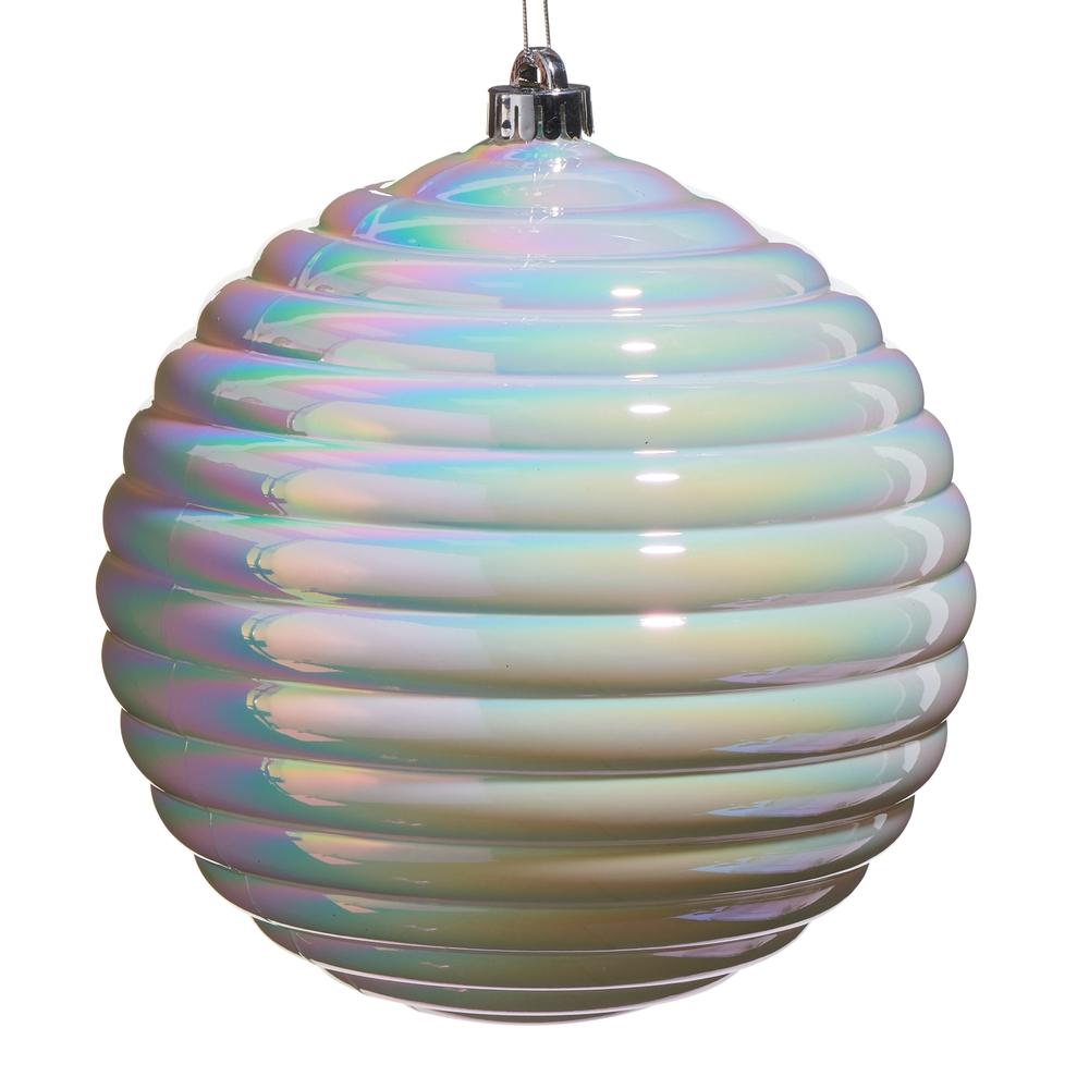 RAZ Imports *SB* 8" Iridescent Ball Ornament