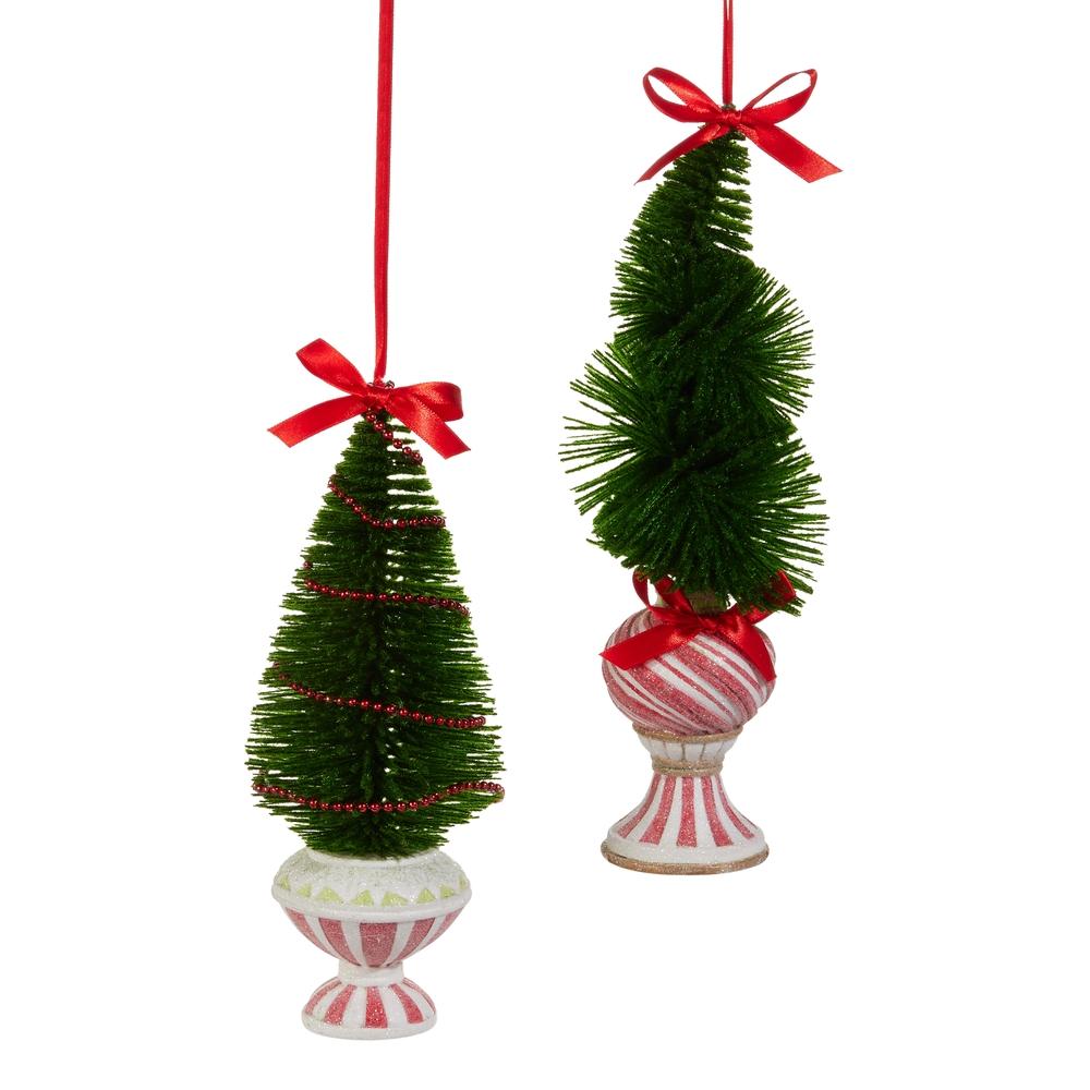 RAZ Imports *SB* 9.5" Merry Topiary Resin Ornaments