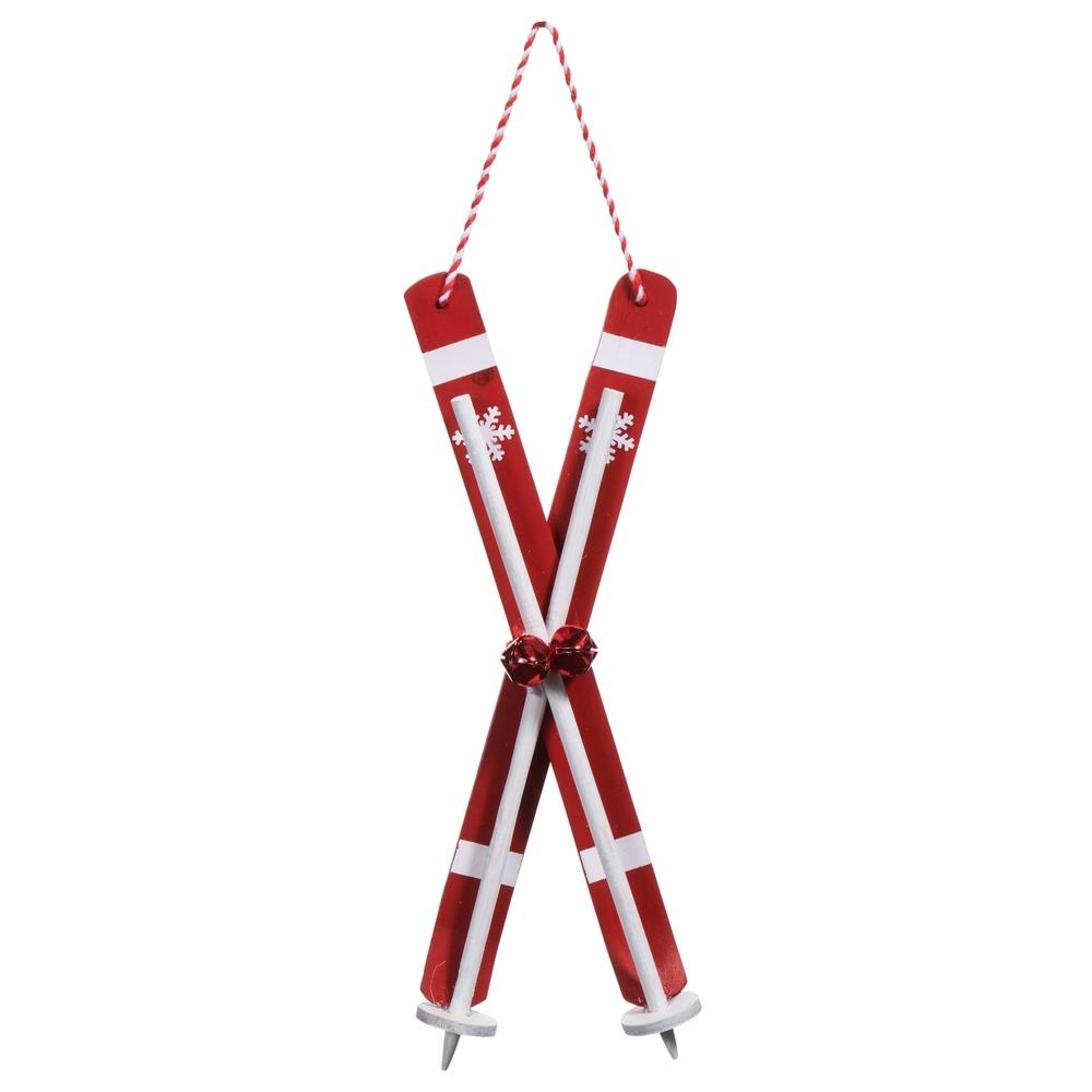 RAZ Imports *SB* 9.5" Red Skis Ornament