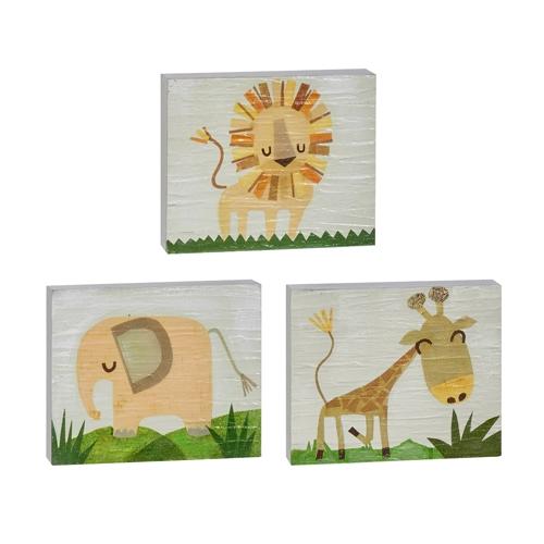 RAZ Imports *SB* 9.5" Safari Animal Friend Block