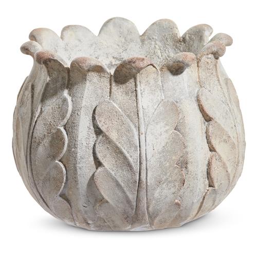 RAZ Imports *SB* 9" Vintage Leaf Planter