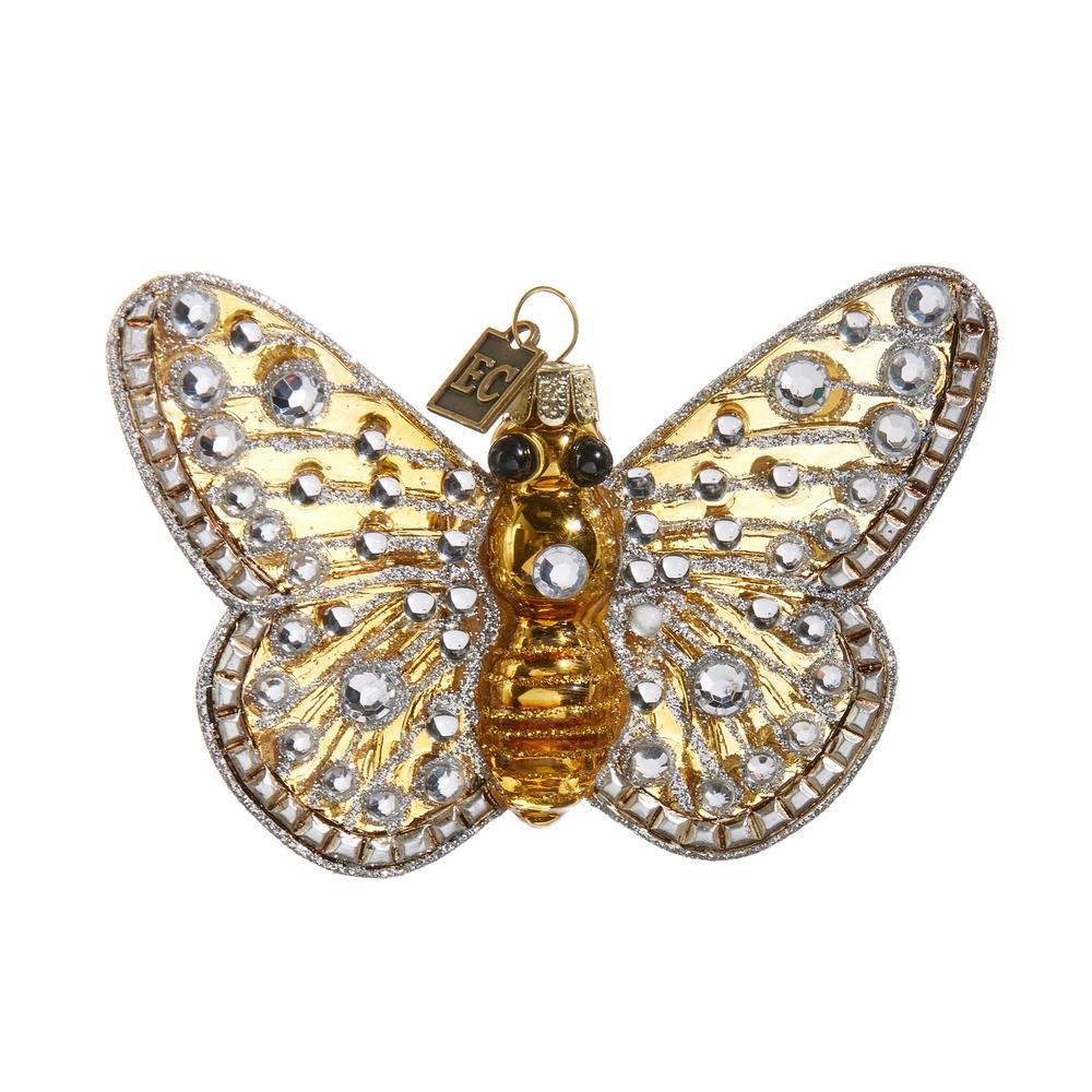 RAZ Imports *SB* EC 4.25" Jeweled Butterfly Ornament