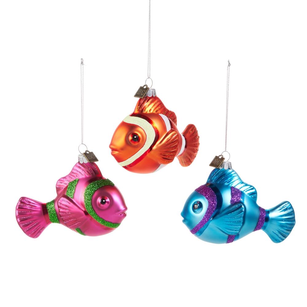 RAZ Imports *SB* EC 4.5" Fantasy Fish Ornament