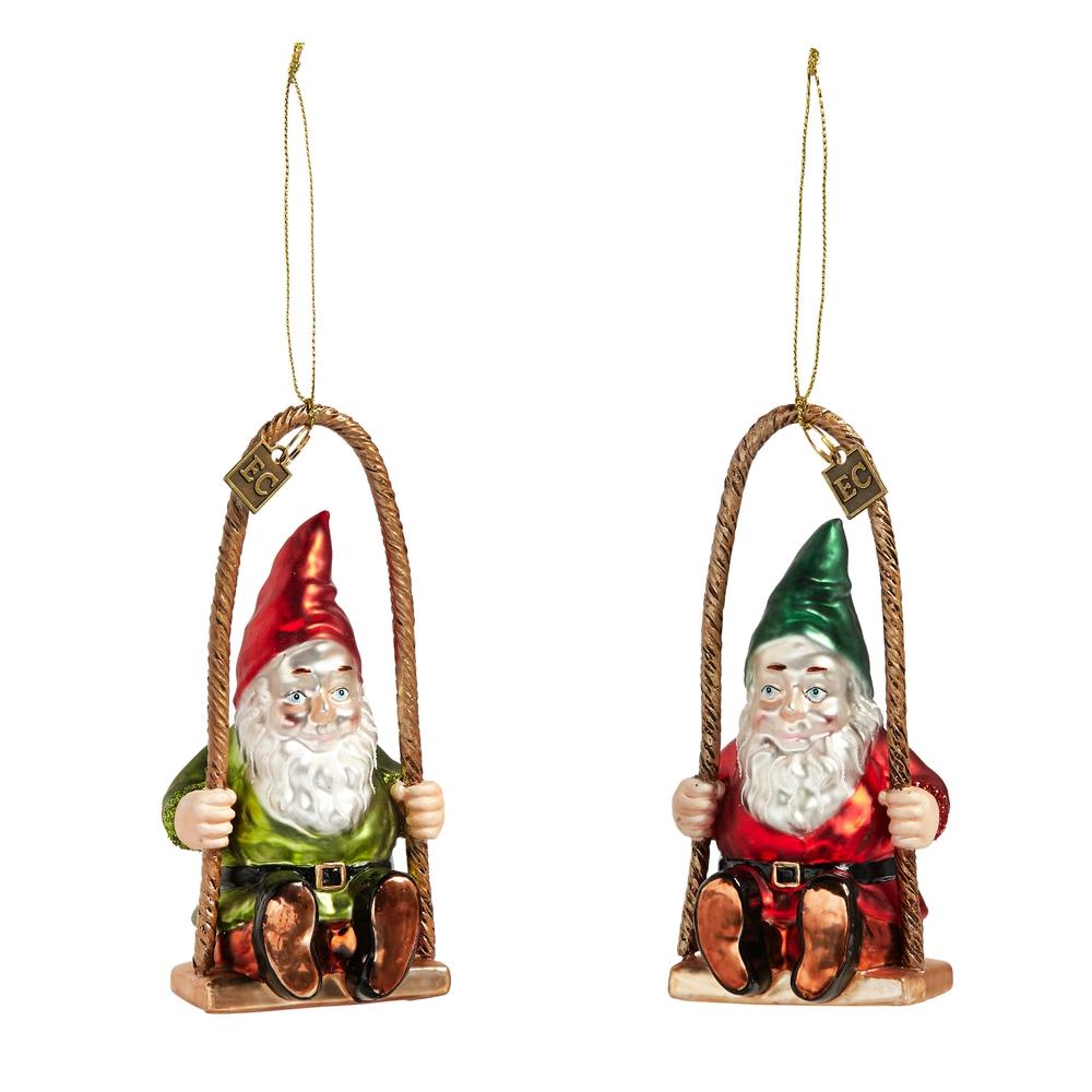 RAZ Imports *SB* EC 5.5" Swing Time Gnome Ornament