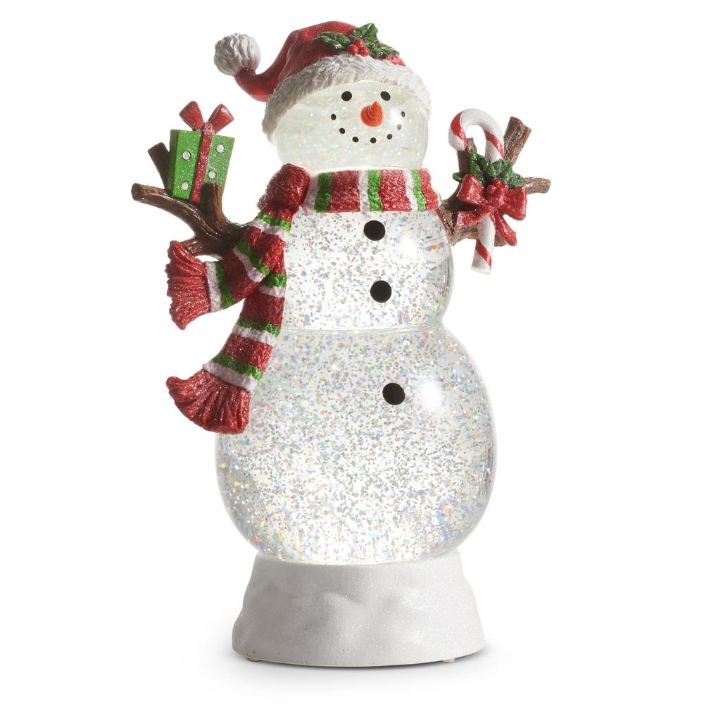RAZ Imports Swirling Glitter Water Snowman