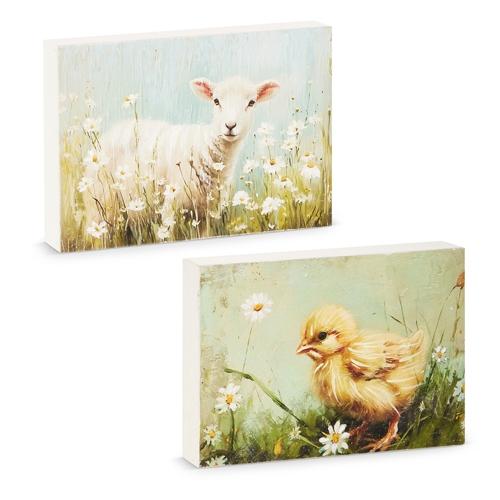 RAZ Imports *SB* 10" Spring Time in Daisies Wall Block