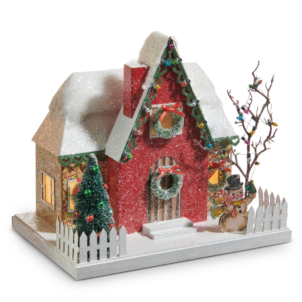 RAZ Imports *SB* 11.5" Lighted The Magic of Christmas House