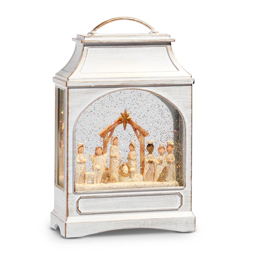 RAZ Imports *SB* 11" Nativity Lighted Musical Water Lantern