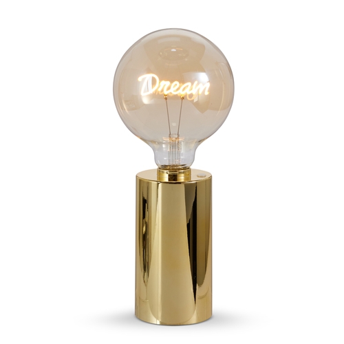 RAZ Imports *SB* 12" Lighted Gold Dream Neon Filament Bulb