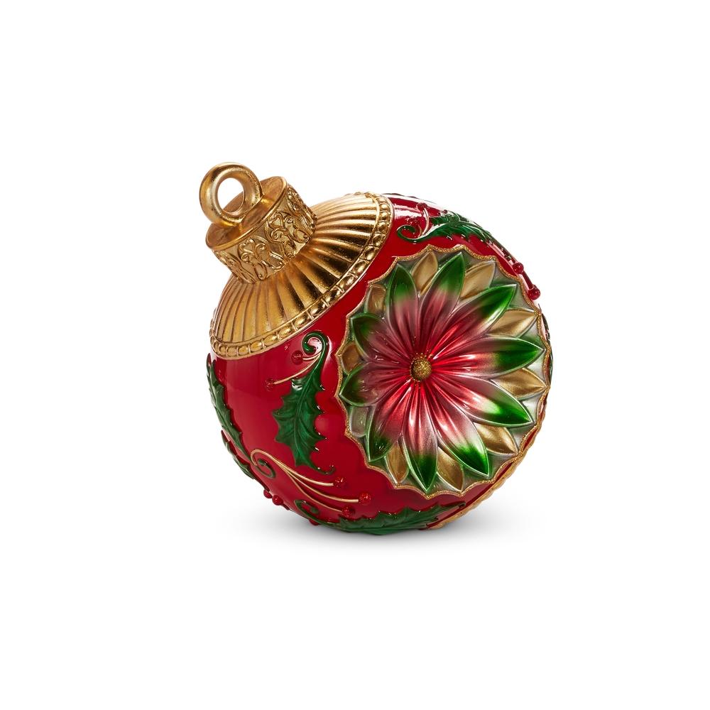 RAZ Imports *SB* 14" Vintage Red and Green Ornament Decor