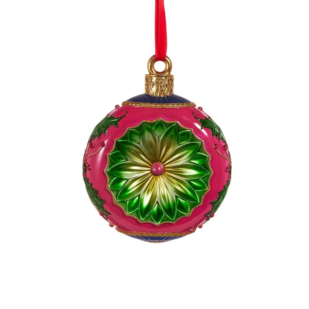RAZ Imports *SB* 15" Vintage Multicolor Round Ornament