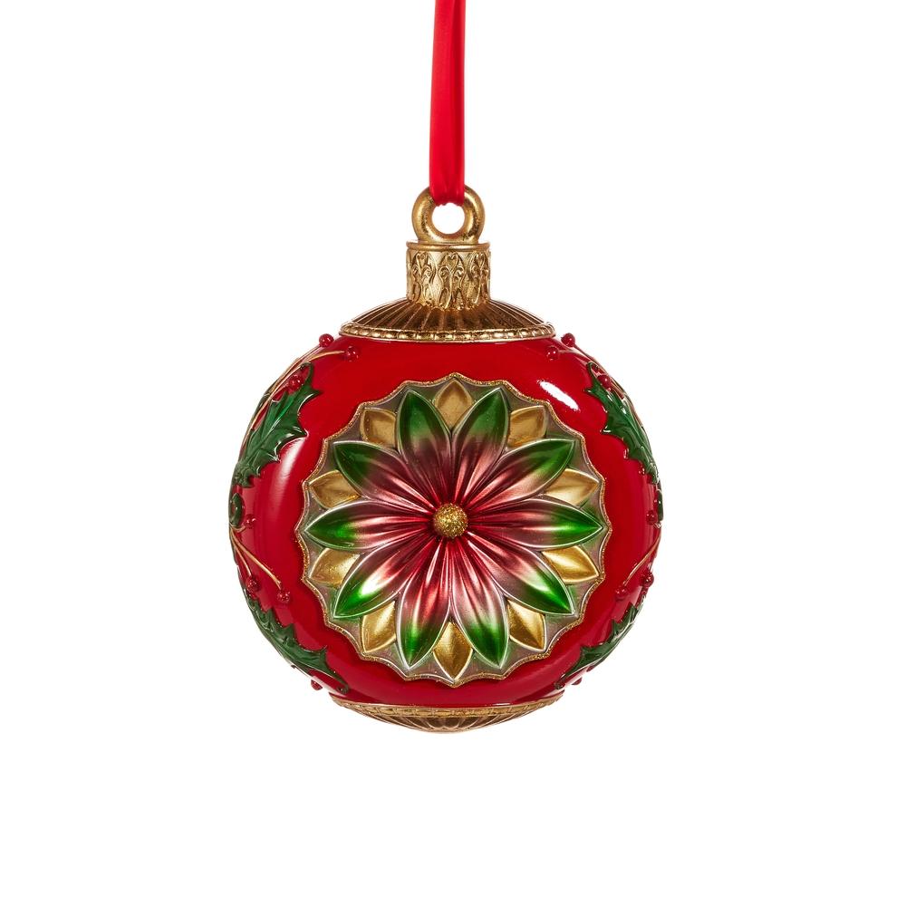 RAZ Imports *SB* 15" Vintage Red and Green Ornament Decor