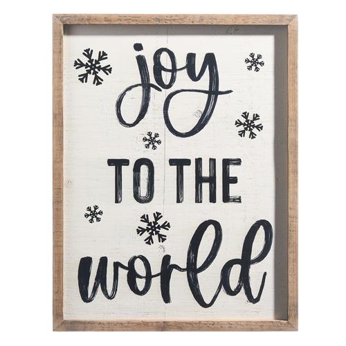 RAZ Imports *SB* 17.75" Joy To The World Framed Wall Art