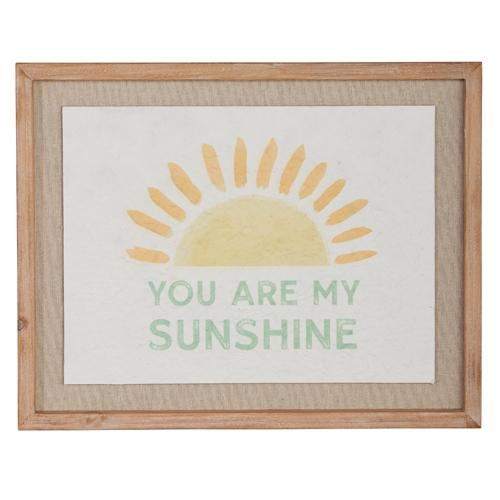 RAZ Imports *SB* 17.75" You Are My Sunshine Framed Wall Art