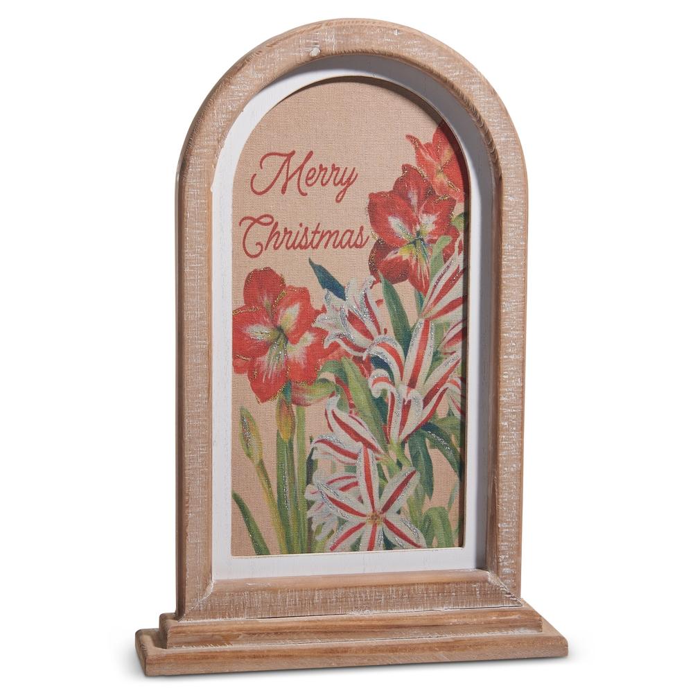 RAZ Imports *SB* 18" Festive Christmas Floral Framed Print