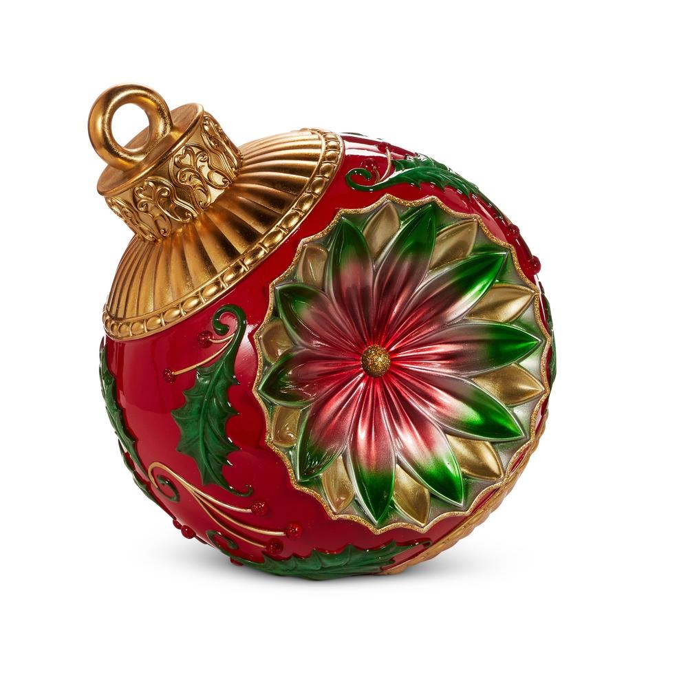 RAZ Imports *SB* 18" Vintage Red and Green Ornament Decor