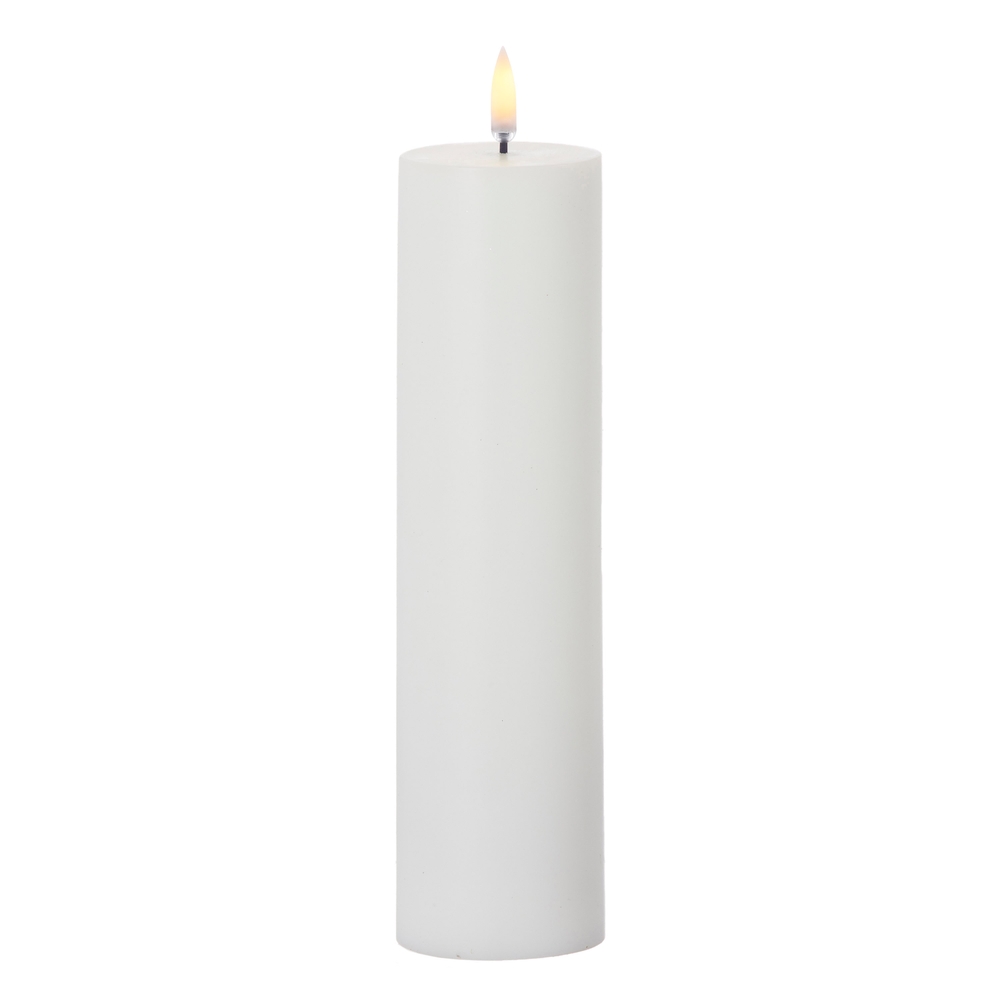RAZ Imports *SB* 2.25" x 9.75" Uyuni White Pillar Candle