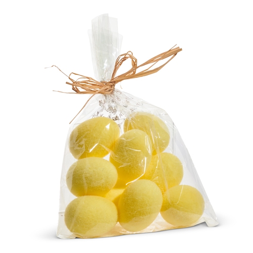 RAZ Imports *SB* 2.5" Bag of Yellow Flocked Easter Eggs