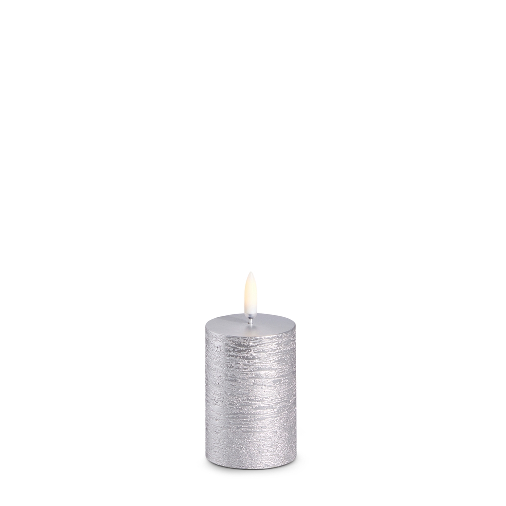 RAZ Imports *SB* 2" X 3" Uyuni Rustic Silver Votive Candle