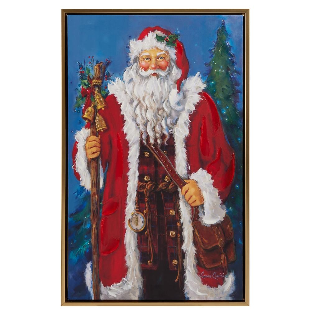 RAZ Imports *SB* 21.5" Father Christmas Framed Wall Art