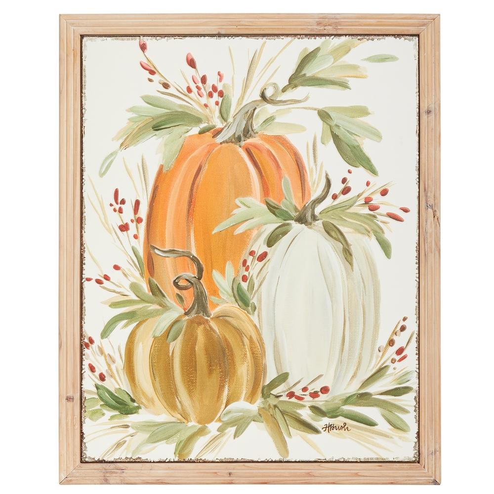 RAZ Imports *SB* 22" Harvest Pumpkin Patch Metal Wall Decor