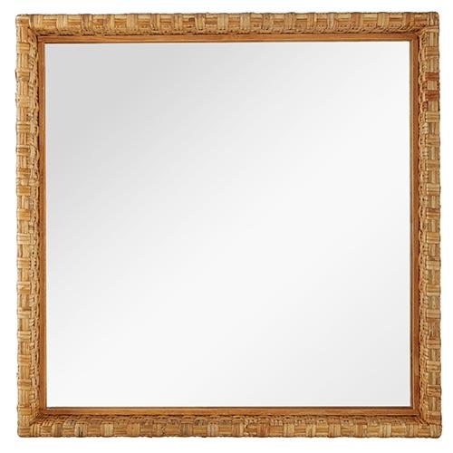 RAZ Imports *SB* 28.5" Rattan Frame Mirrored Wall Decor