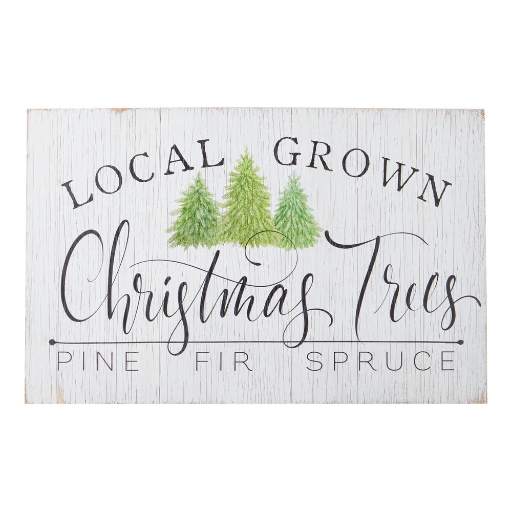 RAZ Imports *SB* 29" Local Grown Christmas Trees Wood Wall Art