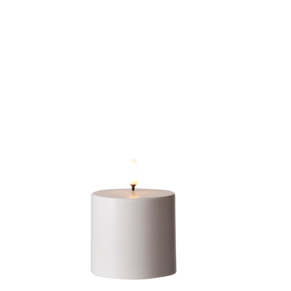 RAZ Imports *SB* 3" x 3" Uyuni Outdoor White Pillar Candle