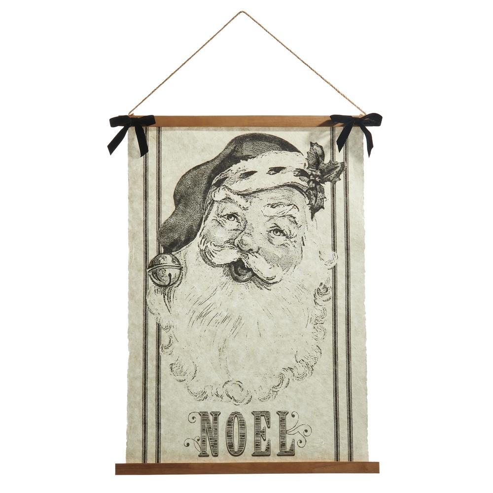 RAZ Imports *SB* 30.5" Vintage Santa Gazette Hanging Tapestry