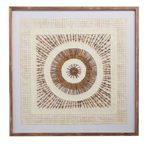 RAZ Imports *SB* 32" Paper Mache Patterned Framed Wall Art