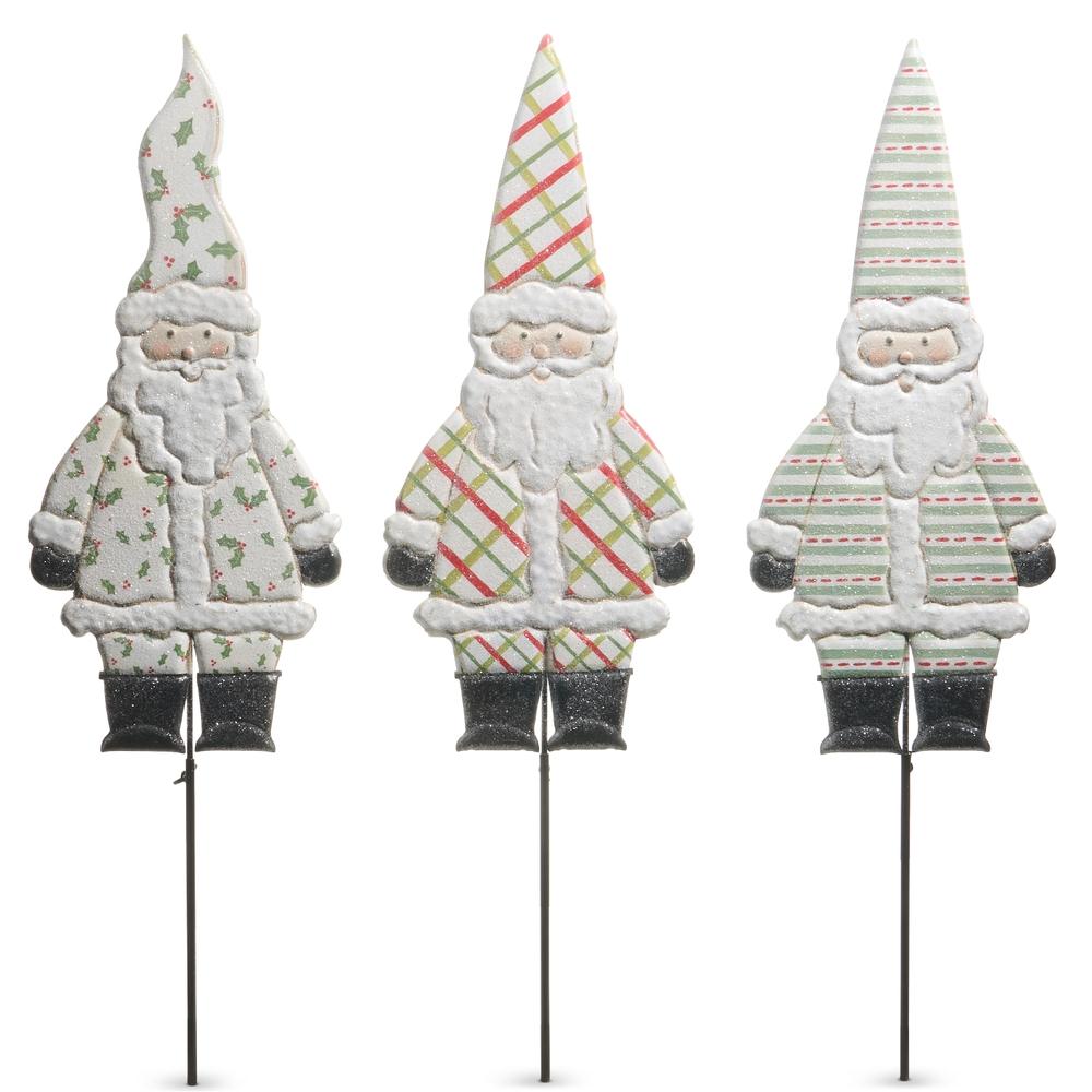 RAZ Imports *SB* 33" Pattern Santa Adjustable Yard Stake
