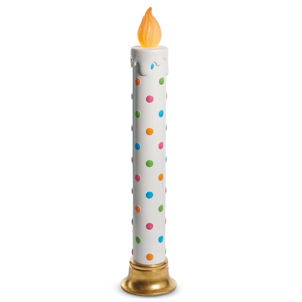 RAZ Imports *SB* 38" Polka Dot Battery Operated Candle