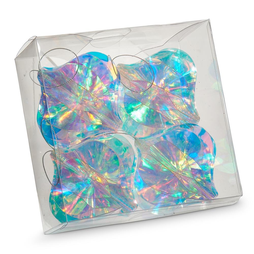 RAZ Imports *SB* 4" Box of Iridescent Finial Ornaments