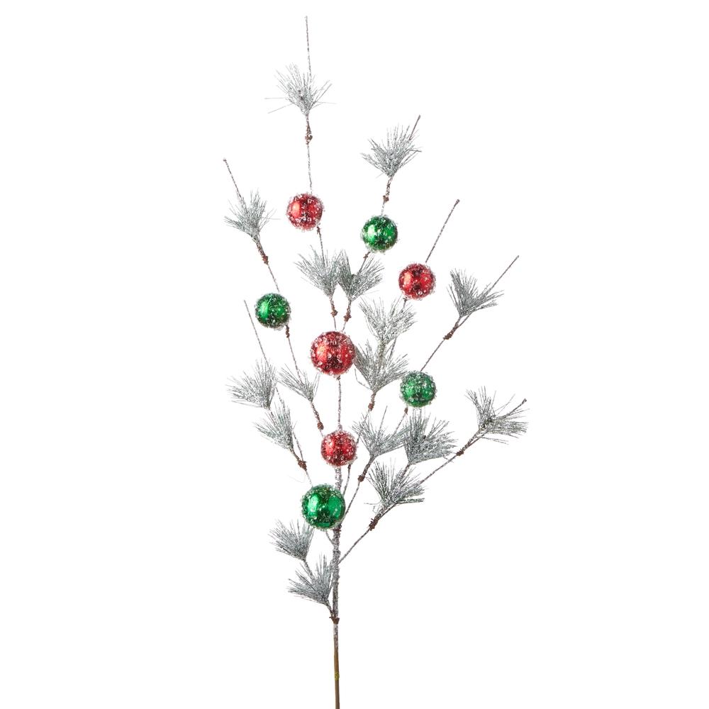 RAZ Imports *SB* 42" Iced Ornament Ball and Snowy Pine Spray